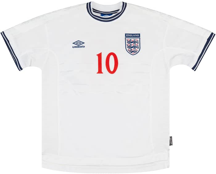 1999-00 England Home Shirt Owen #10 - 8/10 - (L)