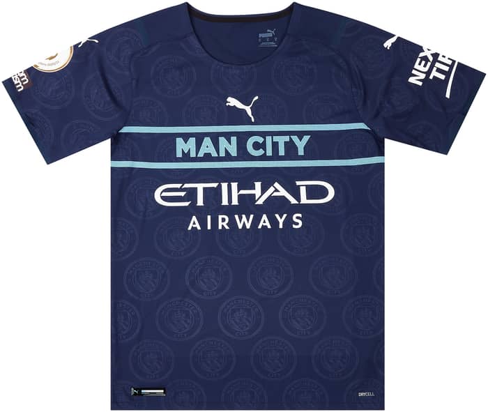 2021-22 Manchester City Match Issue Third Shirt Sterling #7