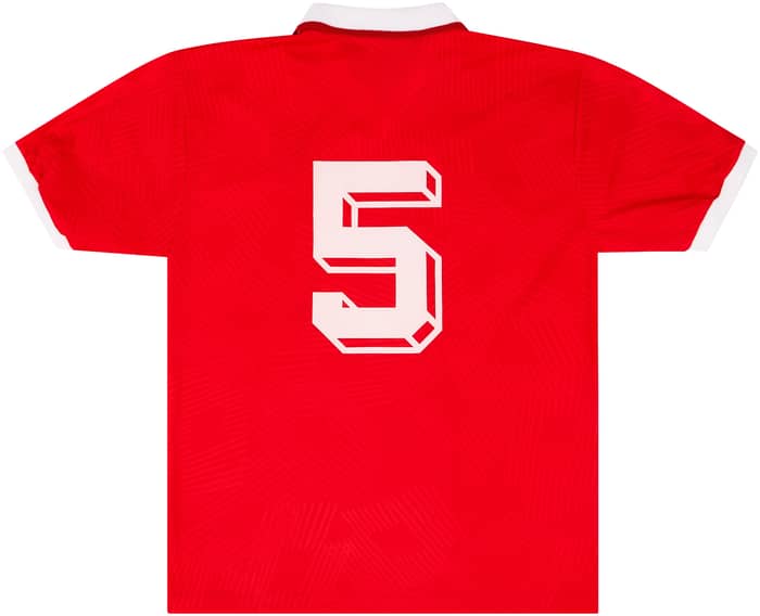 1992 Switzerland U-21 Match Issue Home Shirt #5 (v Scotland)