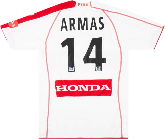 2005 Chicago Fire Match Issue Away Shirt Armas #14