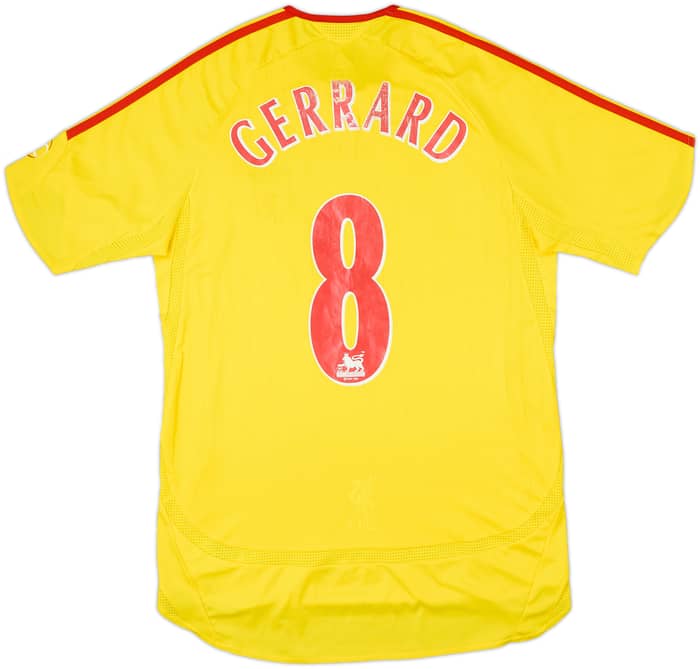 2006-07 Liverpool Away Shirt Gerrard #8 - 5/10 - (S)
