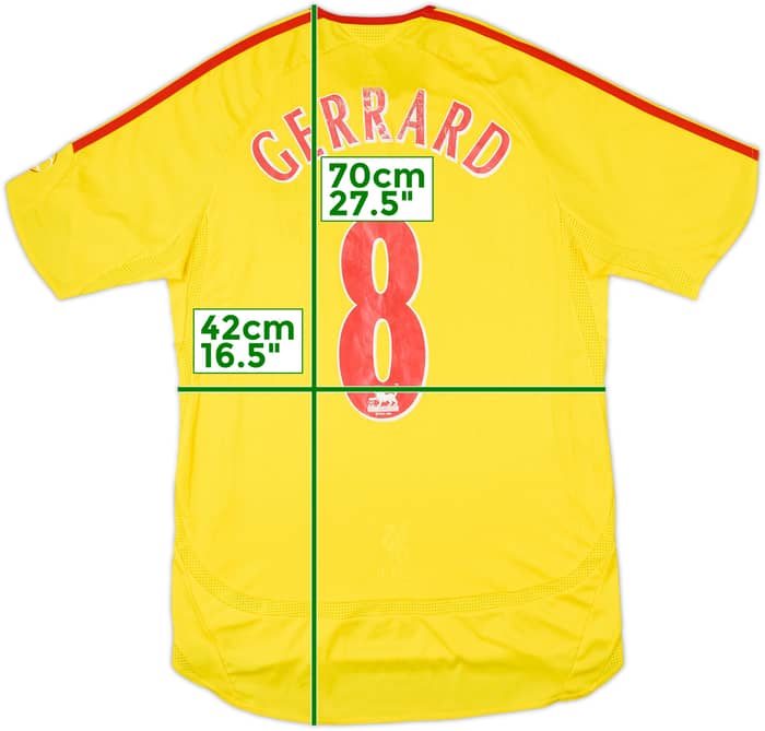 2006-07 Liverpool Away Shirt Gerrard #8 - 5/10 - (S)