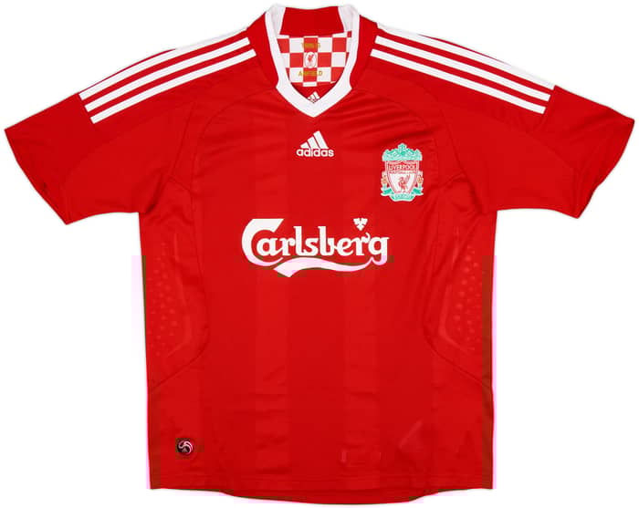 2008-10 Liverpool Home Shirt Torres #9 - 7/10 - (XL.Boys)