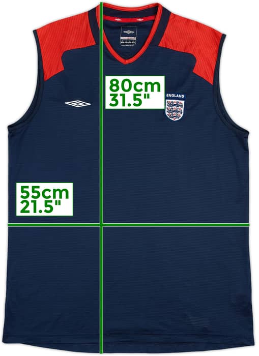 2004-06 England Umbro Training Vest - 8/10 - (XL)