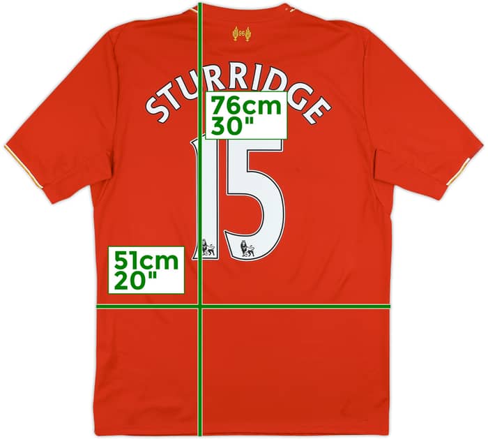 2015-16 Liverpool Home Shirt Sturridge #15 - 6/10 - (M)