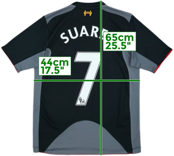 2012-13 Liverpool Away Shirt Suarez #7 - 8/10 - (L.Boys)