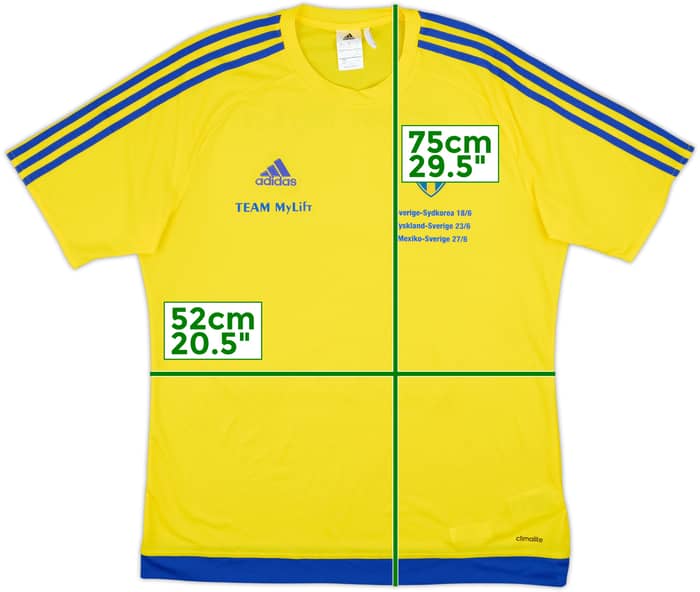 2018-19 Sweden adidas Training Shirt - 9/10 - (L)