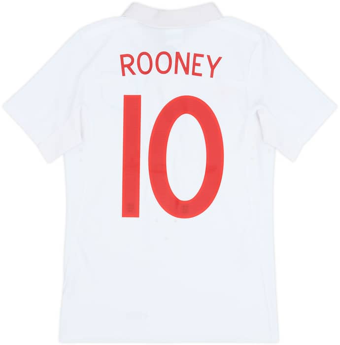 2009-10 England Home Shirt Rooney #10 - 6/10 - (XS)