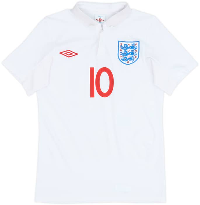 2009-10 England Home Shirt Rooney #10 - 6/10 - (XS)