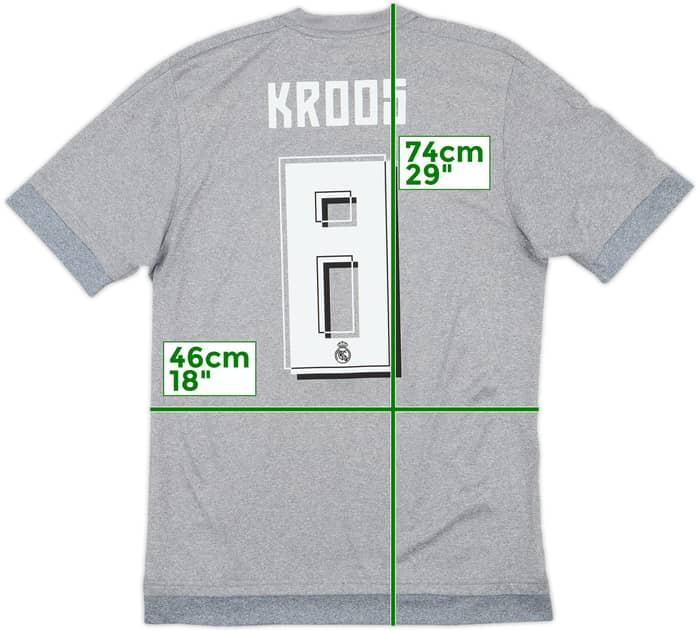 2015-16 Real Madrid Away Shirt Kroos #8 - 7/10 - (S)