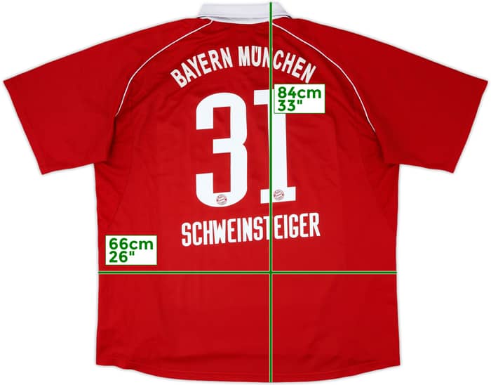 2005-06 Bayern Munich Home Shirt Schweinsteiger #31 - 9/10 - (XXL)