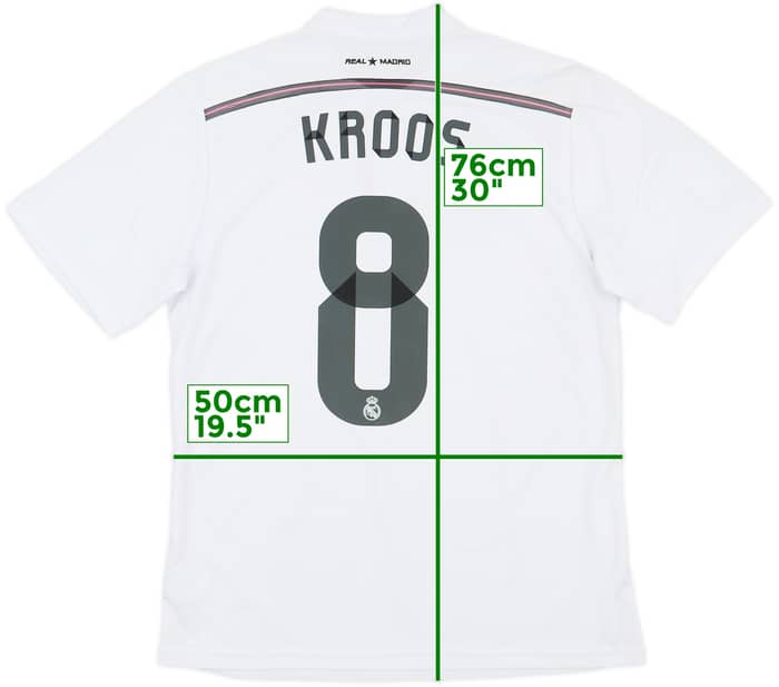 2014-15 Real Madrid Home Shirt Kroos #8 - 6/10 - (M)