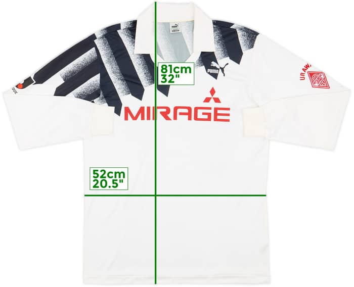1992 Urawa Red Diamonds Away L/S Shirt - 8/10 - (L)