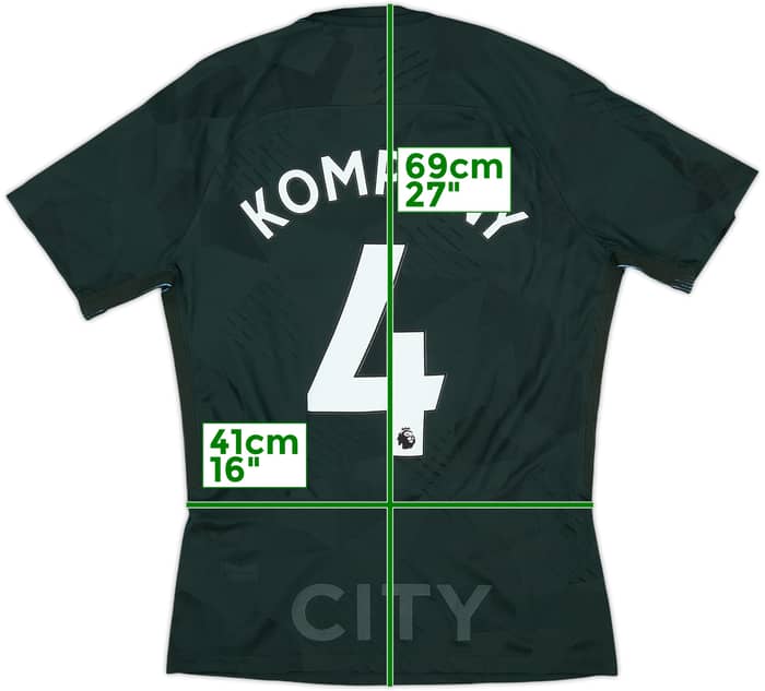 2017-18 Manchester City Player Issue Third Shirt Kompany #4 - 8/10 - (M)