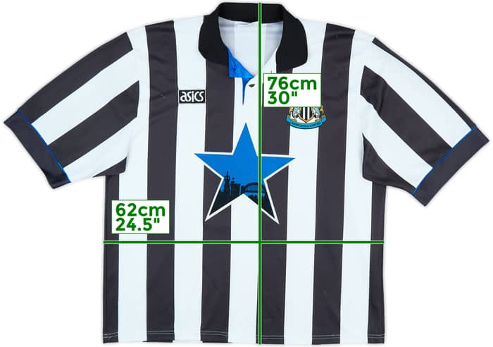 1993-95 Newcastle Home Shirt Cole #9 - 8/10 - (XL)