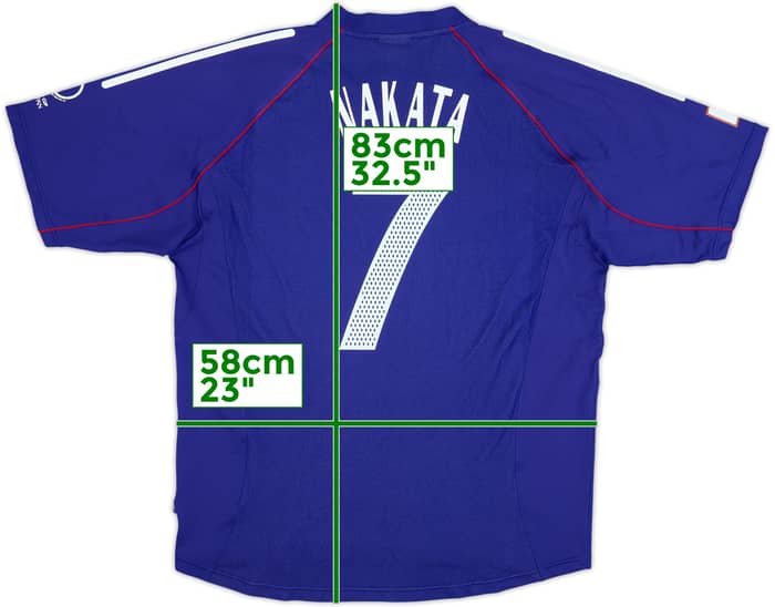 2002-04 Japan Home Shirt Nakata #7 - 8/10 - (XXL)
