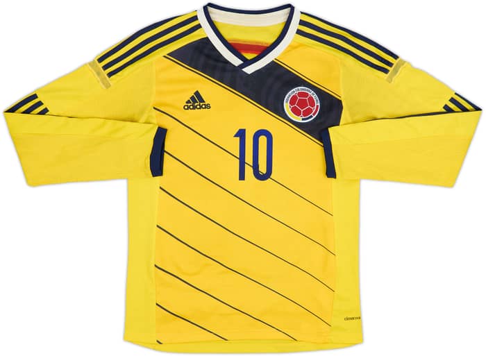 2014-15 Colombia Home L/S Shirt James #10 - 5/10 - (XL)