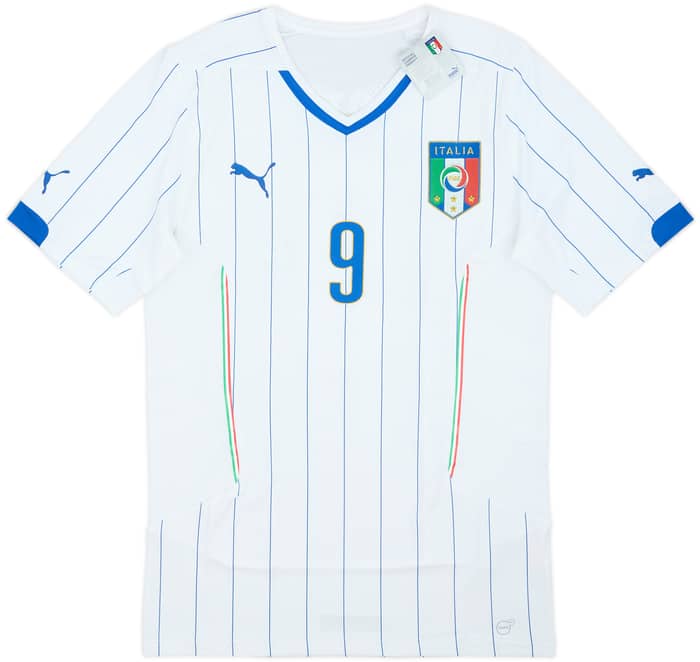 2014-15 Italy Player Issue ACTV Away Shirt Balotelli #9 (3XL)