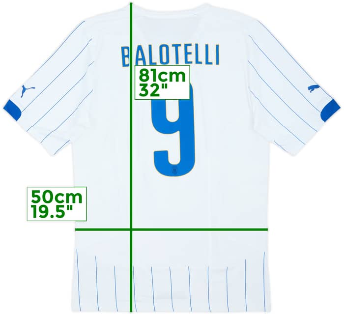 2014-15 Italy Player Issue ACTV Away Shirt Balotelli #9 (3XL)