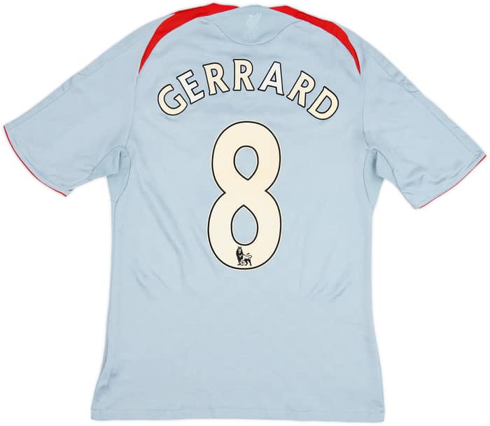 2008-09 Liverpool Away Shirt Gerrard #8 - 8/10 - (S)