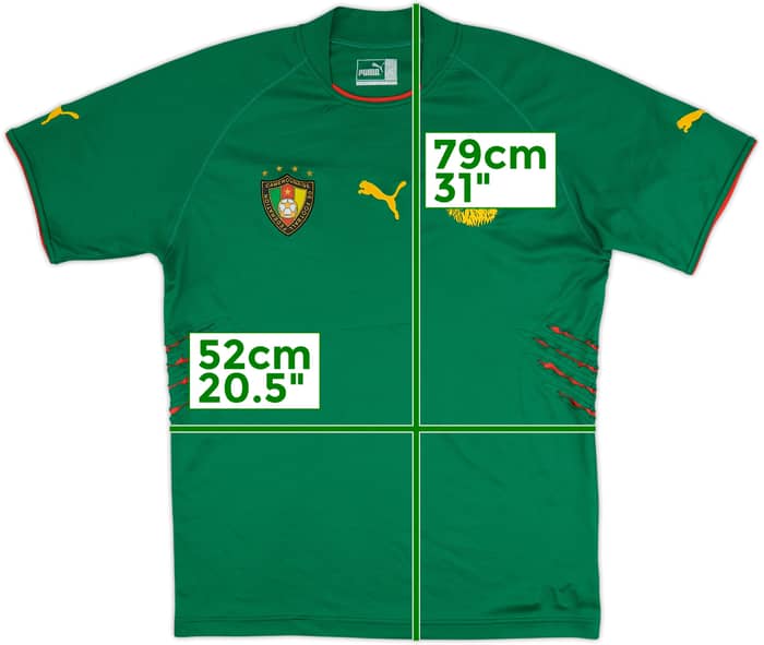 2004-06 Cameroon Camiseta Local - 8/10 - (XL)