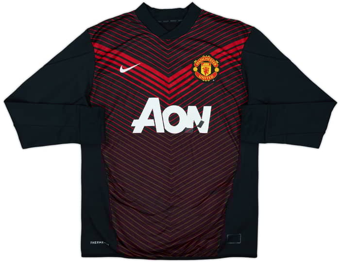 2013-14 Manchester United Nike Drill Top - 5/10 - (L)