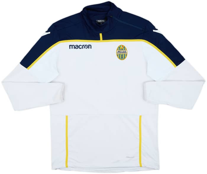 2018-19 Hellas Verona Macron 1/4 Zip Drill Top - 5/10 - (L)