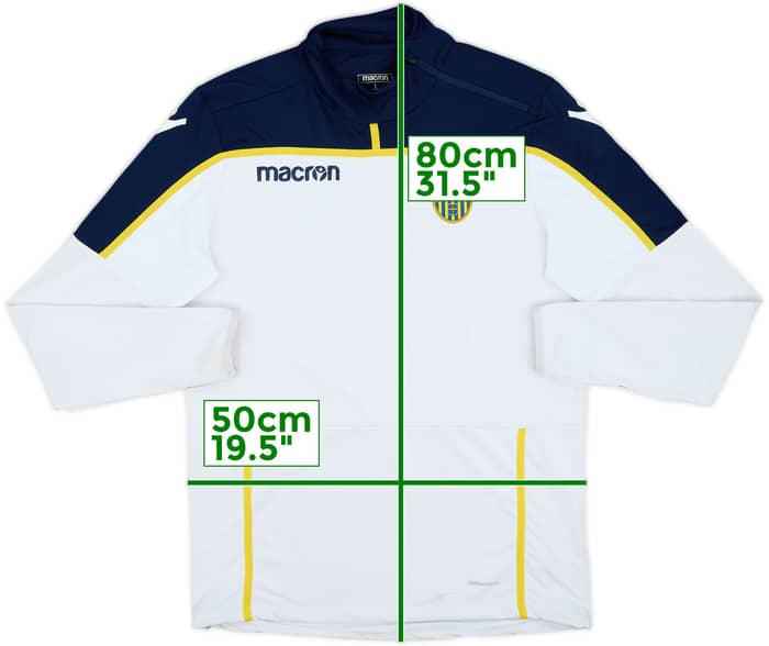 2018-19 Hellas Verona Macron 1/4 Zip Drill Top - 5/10 - (L)