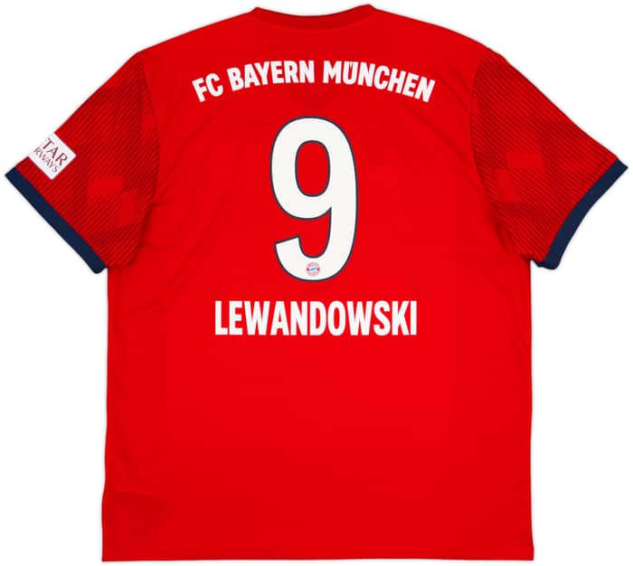2018-19 Bayern Munich Home Shirt Lewandowski #9 - 8/10 - (XL)