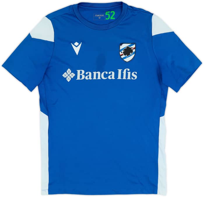 2021-22 Sampdoria Macron Player Issue Training Shirt #52 - 4/10 - (M)