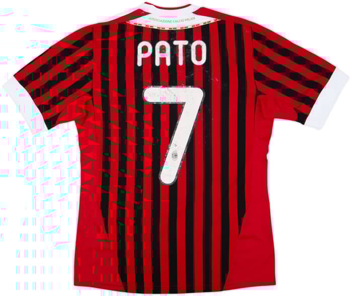 2011-12 AC Milan Home Shirt Pato #7 - 5/10 - (S)