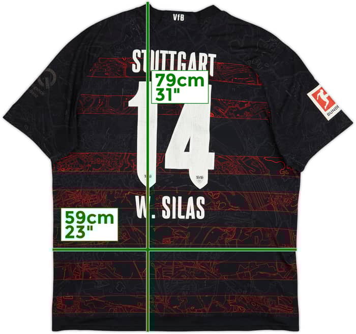 2020-21 Stuttgart Away Shirt W.Silas #14 - 4/10 - (XXL)