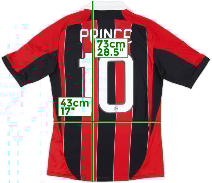 2012-13 AC Milan Home Shirt Prince #10 - 8/10 - (S)