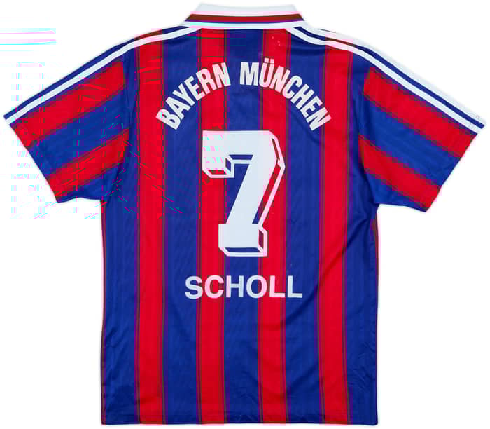 1995-97 Bayern Munich Home Shirt Scholl #7 - 5/10 - (XL.Boys)