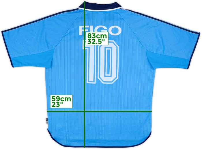 1999-00 Real Madrid Third Shirt Figo #10 - 4/10 - (XL)