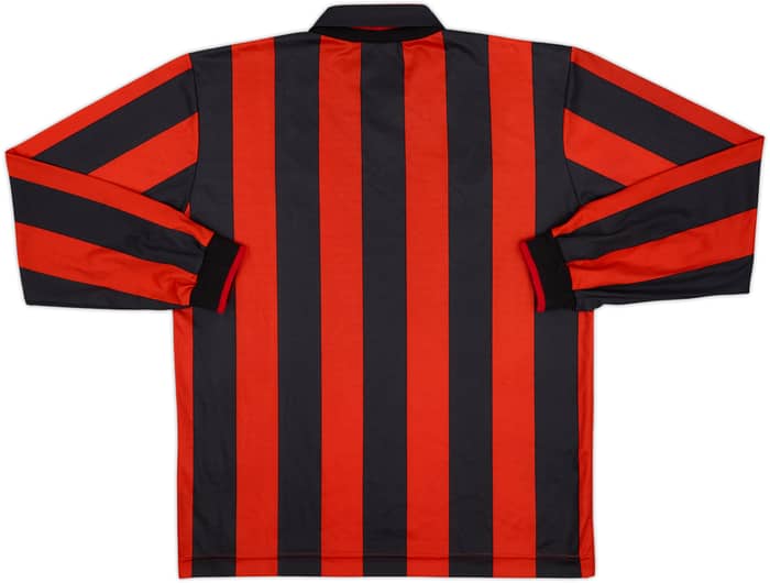 1990-91 AC Milan Home L/S Shirt - 8/10 - (L)