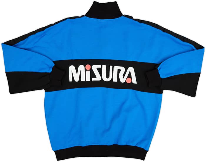 1990-91 Inter Milan Uhlsport 1/4 Zip Sweat Top - 5/10 - (M)