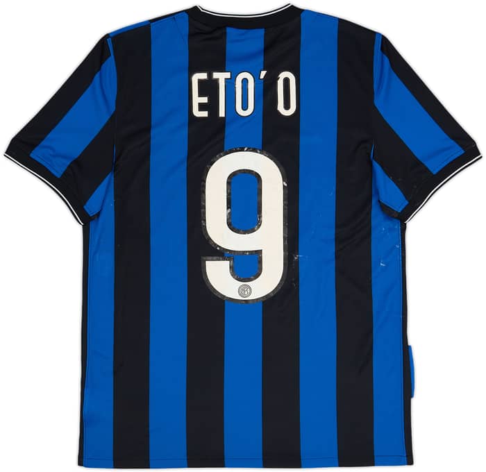 2009-10 Inter Milan Home Shirt Eto'o #9 - 5/10 - (M)