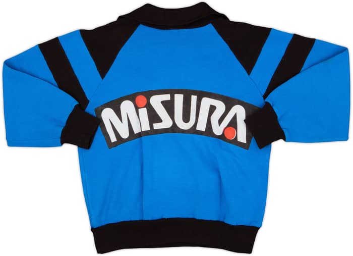 1986-88 Inter Milan Le Coq Sportif Top de entrenamiento con cremallera 1/4 - 5/10 - (XS)