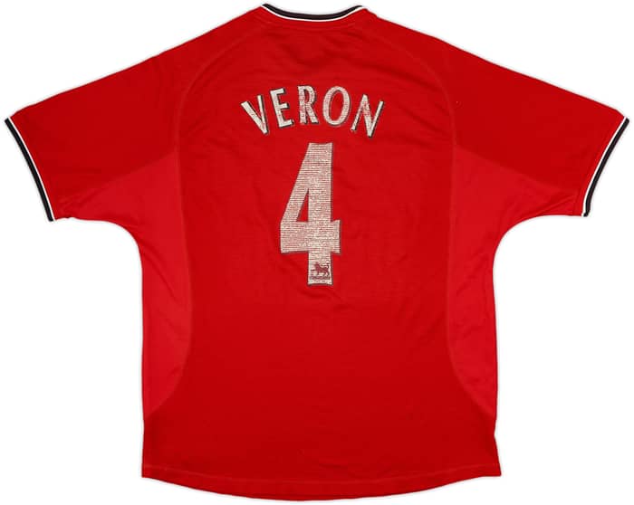 2000-02 Manchester United Home Shirt Veron #4 - 4/10 - (L)