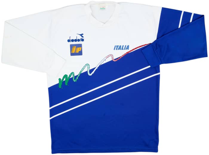 1990-92 Italy Diadora Training L/S Shirt - 5/10 - (L)