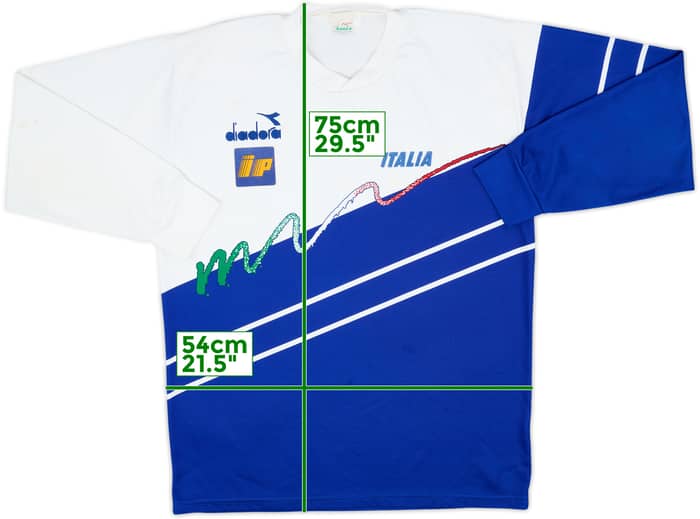 1990-92 Italy Diadora Training L/S Shirt - 5/10 - (L)