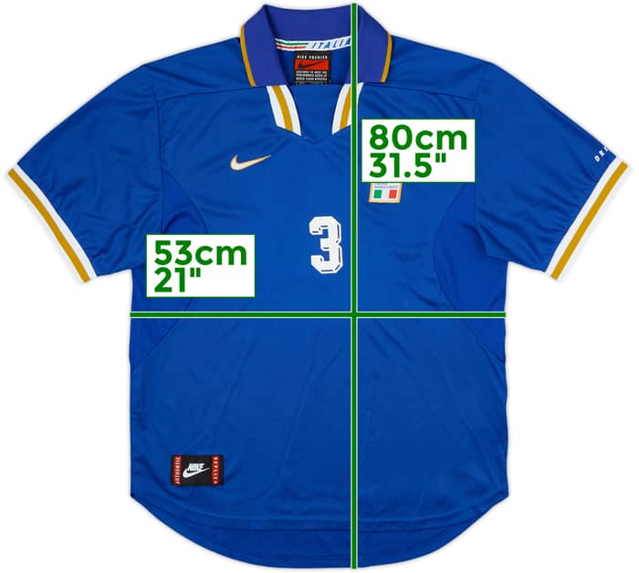 1996-97 Italy Home Shirt #3 - 5/10 - (L)