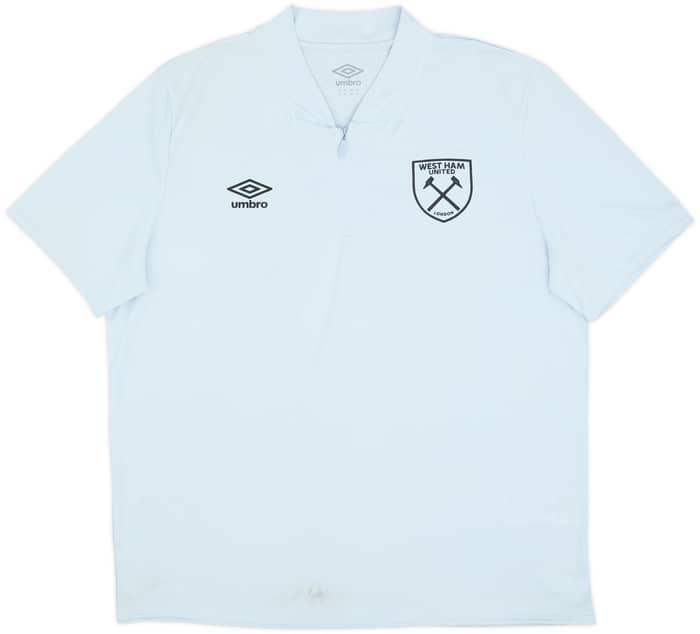 2024-25 West Ham 1/4 Zip Polo Shirt - 7/10 - (XL)