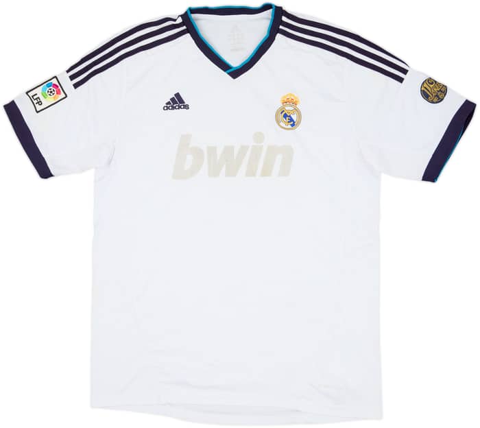 2012-13 Real Madrid Home Shirt - 4/10 - (XL)