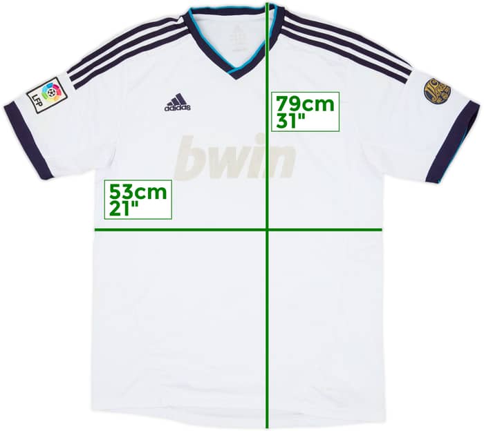 2012-13 Real Madrid Home Shirt - 4/10 - (XL)