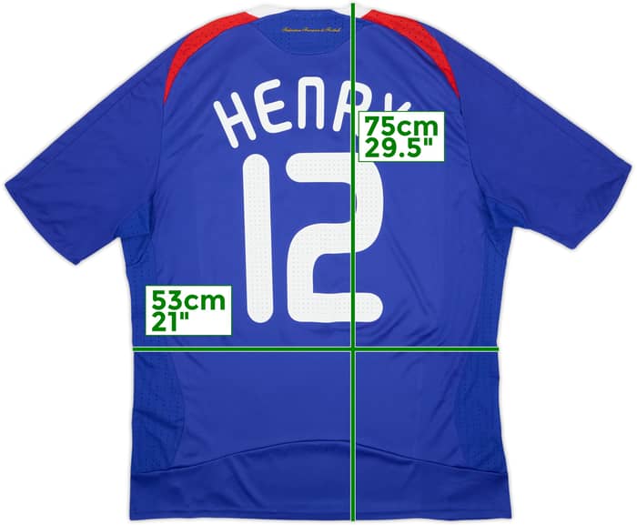 2007-08 France Home Shirt Henry #12 - 6/10 - (L)