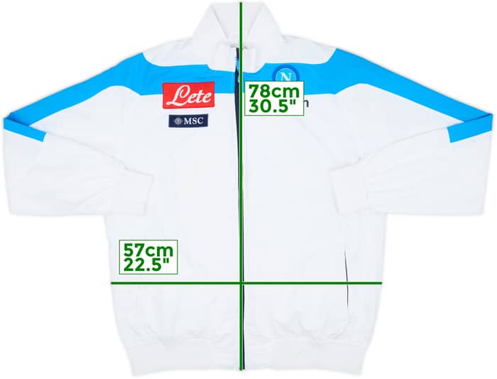 2013-14 Napoli Macron Track Jacket - 6/10 - (XXL)