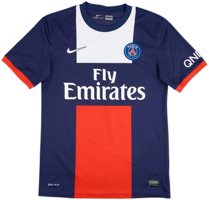 2013-14 Paris Saint-Germain Home Shirt Beckham #32 - 6/10 - (S)