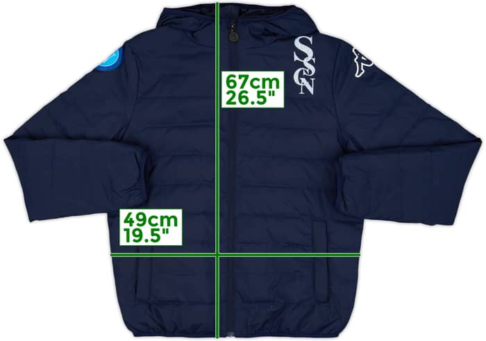 2015-16 Napoli Kappa Padded Bench Coat - 7/10 - (M)